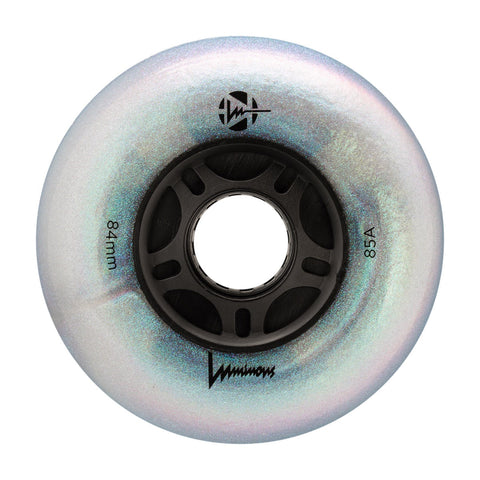 Luminous LED Inline Wheels 84mm/85a - Black Pearl - Sold by the Single Wheel