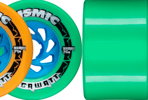 Seismic 83mm 90mm MEGAWATT Wheels - Mint Defcon
