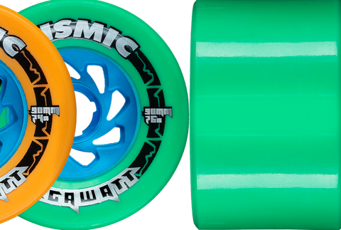 Seismic 83mm 90mm MEGAWATT Wheels - Mint Defcon