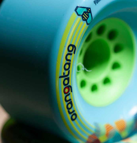 Orangatang Wheels Bee's Knees 90mm Blue 77a - 4 Pack