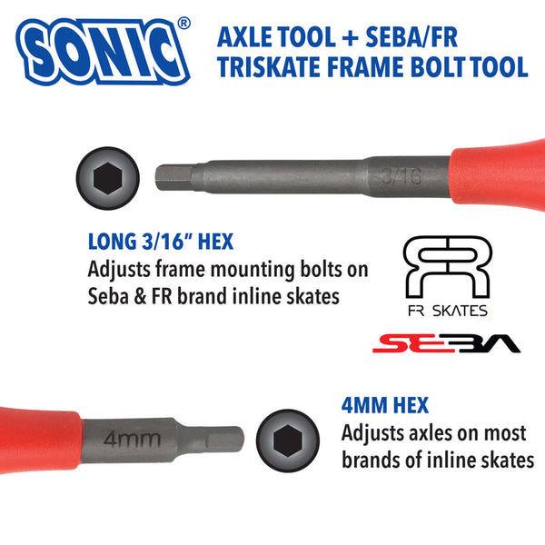 Sonic Pro Skate Tool + F (Long 3/16" Hex)