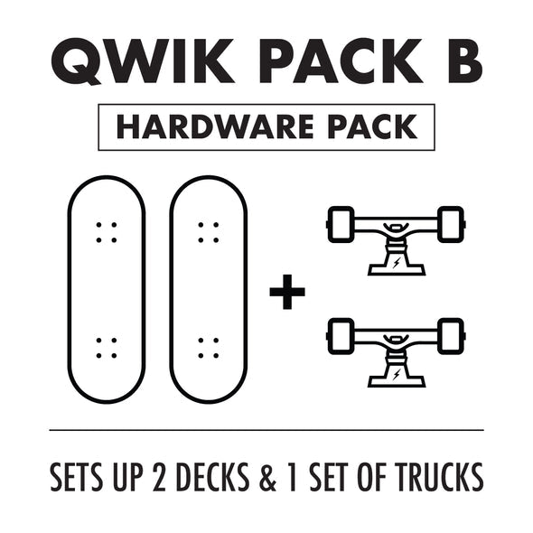 Qwiktruks - Skate Truck Quick Release System - Qwik Pack B