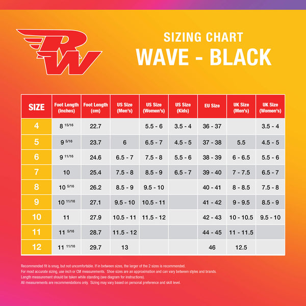 Riedell RW Wave Roller Skates Black - Super Sale