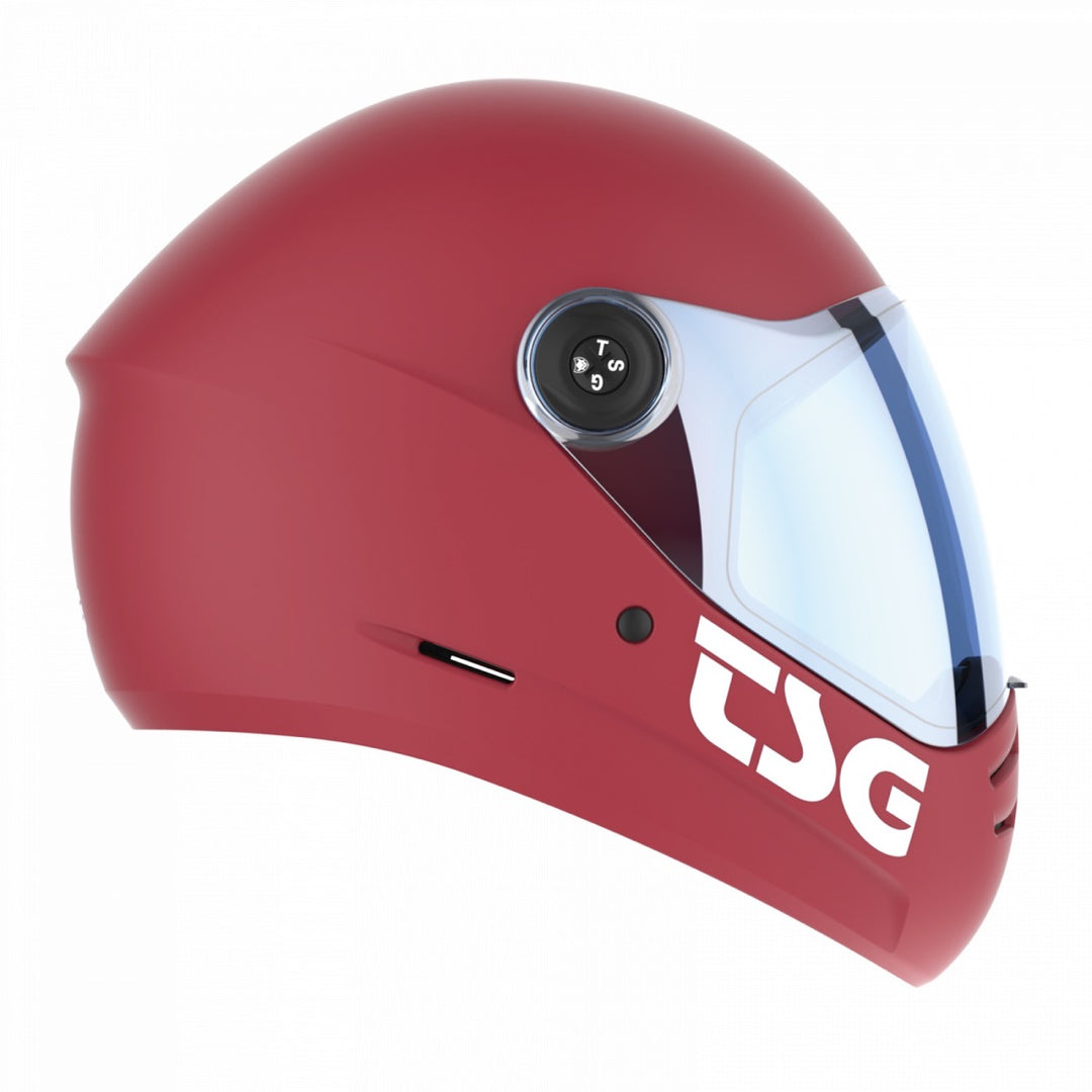 TSG PASS 2.0 (Satin Gentle Red) - Full Face Helmet + Bonus Visor