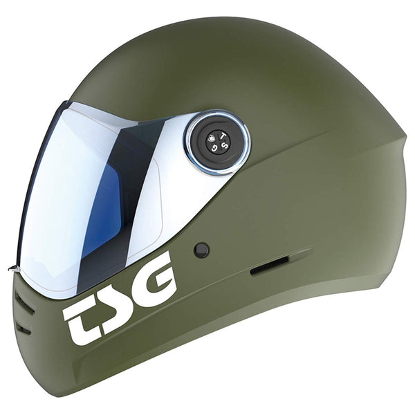 TSG PASS 2.0 (Satin Olive) - Full Face Helmet + Bonus Visor