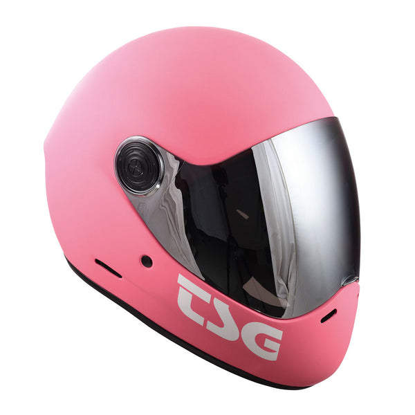TSG PASS PRO LONGBOARD HELMET (MATTE PINK) - Full Face Helmet + Bonus Visor - Sale