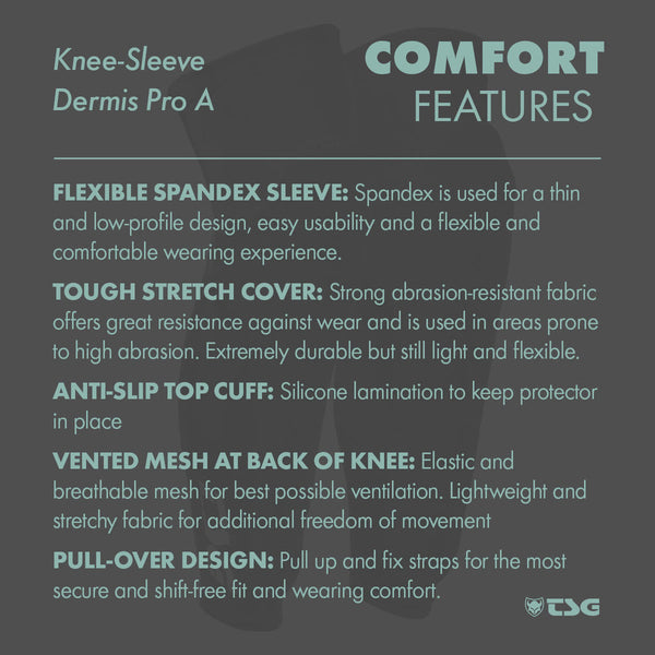 TSG - Knee-Sleeve Dermis Pro A - Knee Shin Combo Pads