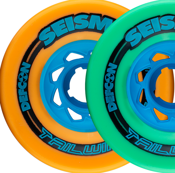 Seismic 83mm TAILWIND Wheels - Mango Defcon