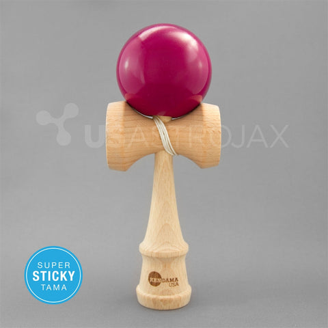 Kendama USA: Tribute Kendama - Super Sticky Paint - Silk Merlot - Sale