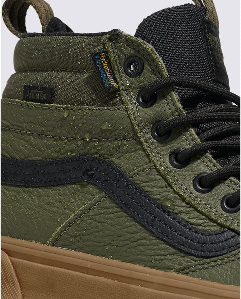 Vans MTE Sk8-Hi Waterproof Insulated Shoe - Grape Leaf Green / Gum Brown - Size 8.5m / 10.0w
