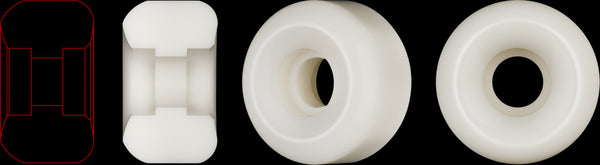 Powell Peralta Dragon Formula Nano Rats Skateboard Wheels 52mm x 30mm 93A 4pk