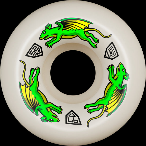 Powell Peralta Dragon Formula Nano Rats Skateboard Wheels 52mm x 30mm 97A 4pk