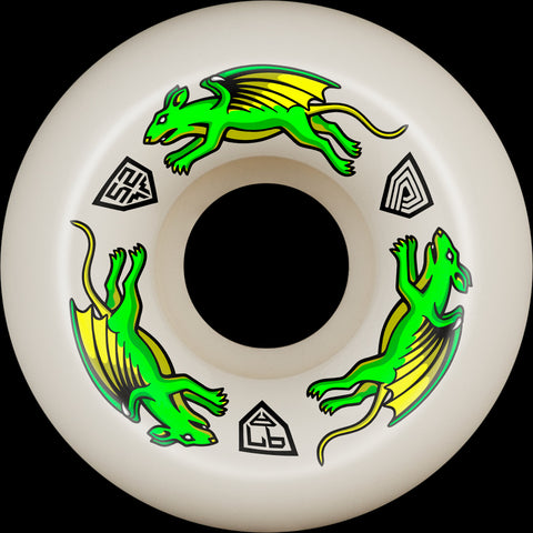 Powell Peralta Dragon Formula Nano Rats Skateboard Wheels 52mm x 30mm 97A 4pk