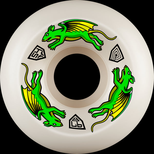 Powell Peralta Dragon Formula Nano Rats Skateboard Wheels 54mm x 34mm 97A 4pk