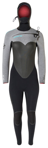 Hyperflex Vyrl CRYO Women's Frontzip Hooded Fullsuit - 6/5mm Winter Wetsuit - Sale