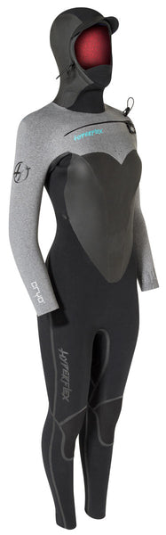 Hyperflex Vyrl CRYO Women's Frontzip Hooded Fullsuit - 6/5mm Winter Wetsuit - Sale