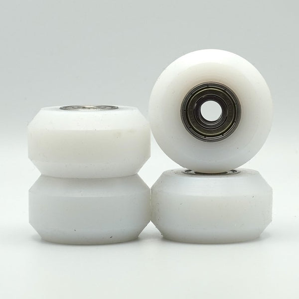 50/50 UHMW Antirocker Wheels - White - Set of 4