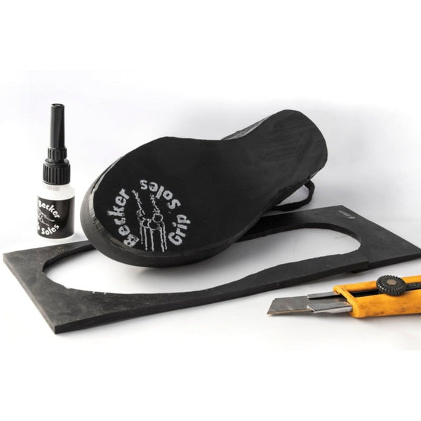 Becker Grip Soles - Braking Soles Set Longboard, Streetluge, Buttboard - 10 millimeter