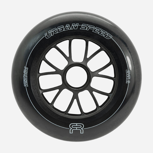 FR - URBAN SPEED WHEELS - 125mm Black - Single Wheel - Sale