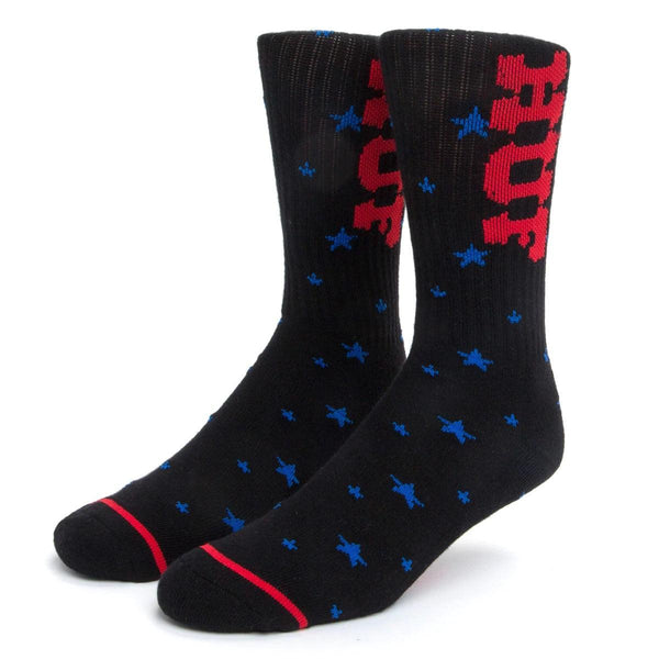 HUF N Stars Socks Black