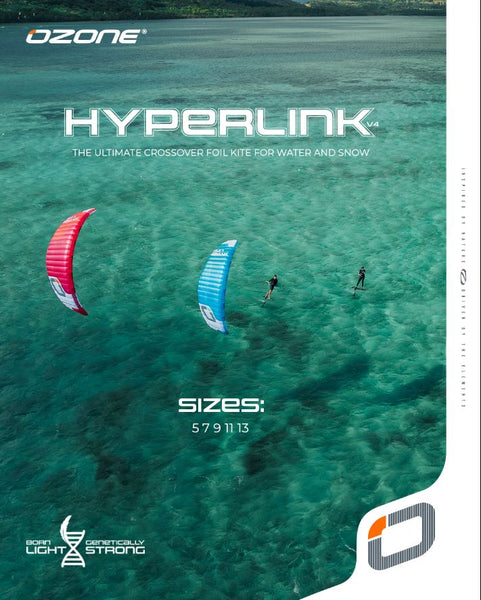 Ozone Hyperlink 2025 - CROSSOVER FOIL KITE FOR WATER AND SNOW  