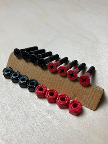 TRIPIN  Red Hail'n Phillips Colored Hardware Set