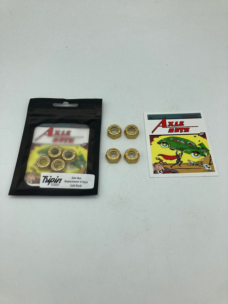 TRIPIN Gold Rush Axle Nut Replacement 4-Pack
