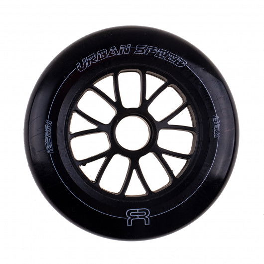 FR - URBAN SPEED WHEELS - 125mm Black - Single Wheel - Sale