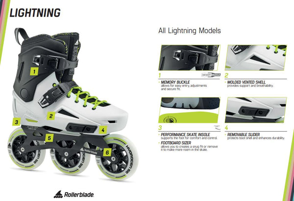 Rollerblade LIGHTNING 110 Complete Skates - 2024