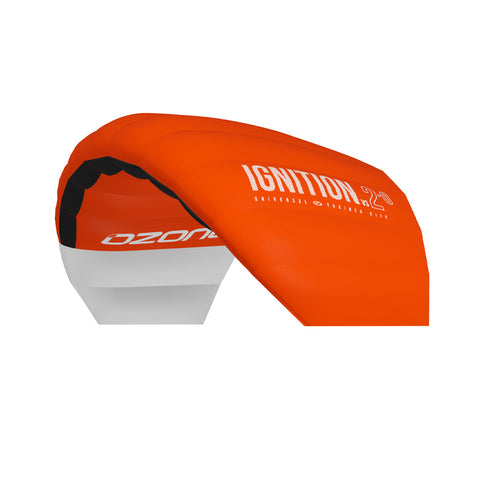 Ozone IGNITION V3 Trainer Kite Package with 3-Line safety 3.0 sq m - Orange/White