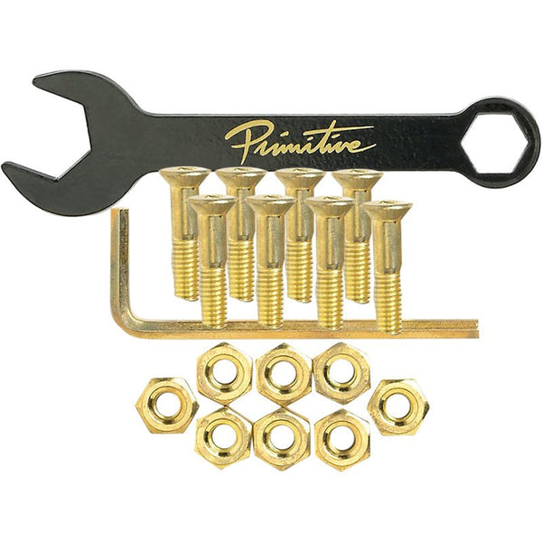 Primitive 7/8" Allen Set Gold W/Wrench Hardware