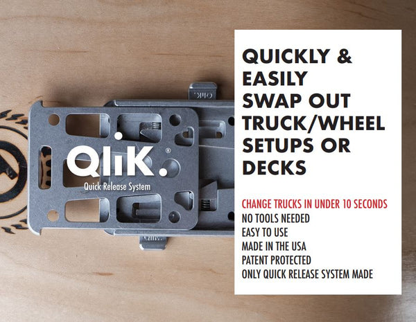 Qwiktruks - Skate Truck Quick Release System - Qwik Pack B