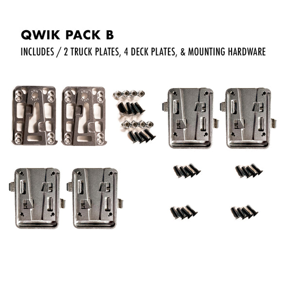 Qwiktruks - Skate Truck Quick Release System - Qwik Pack B