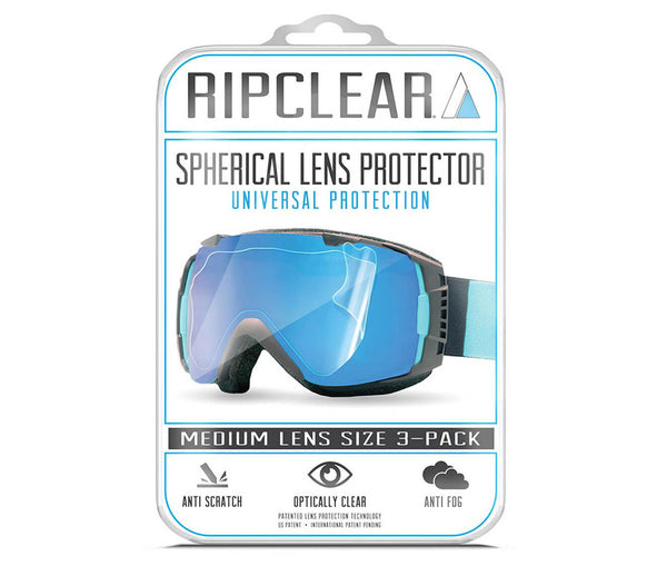 Ripclear Spherical Universal Medium Snow Goggle Lens Protector - 3 Pack - Sale