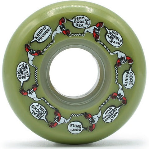 MUSHROOM BLADING 56mm 92a Rods - Set of 4