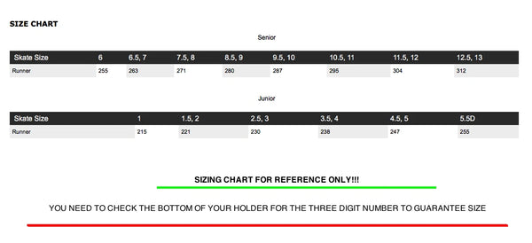 CCM EPRO PROFORMANCE STEEL RUNNERS - REPLACEMENT HOCKEY SKATES 304MM