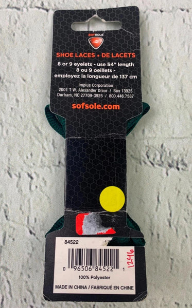 Sofsole - Athletic Oval Shoe Laces - Green 54 inch - Sale
