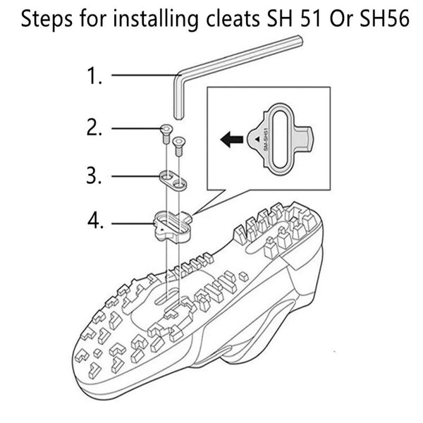 Shimano SPD SM-SH56 Pedals Cleat Set MTB Bike Bicycle Cycling Release Cleat - Crazy Clearance