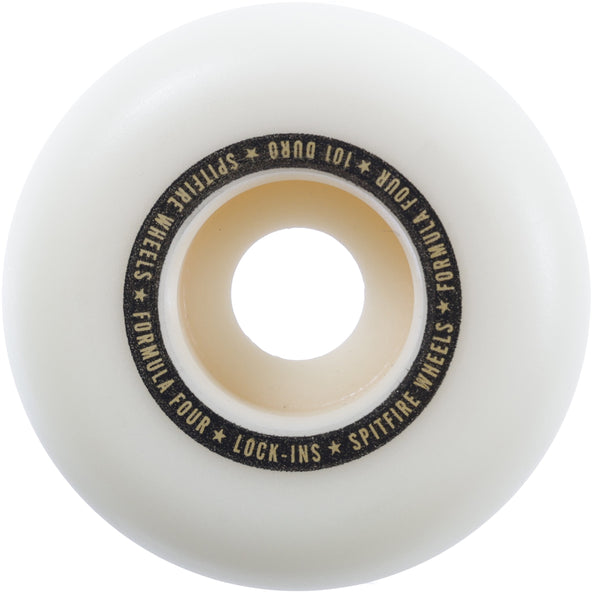 Spitfire FORMULA FOUR LOCK-INS SKATEBOARD WHEELS F4 101a - White Red ...