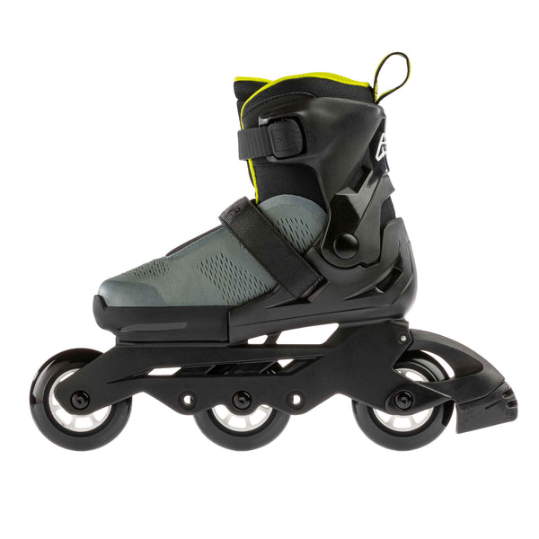 Rollerblade Microblade Free 3WD Junior Skates- Anthracite/Lime - Microbladejr Free Anli