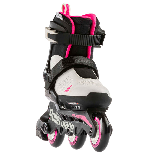Rollerblade Microblade Free 3WD Girls Junior Skates- Grey/Pink - Microbladejr FreeG Gypk