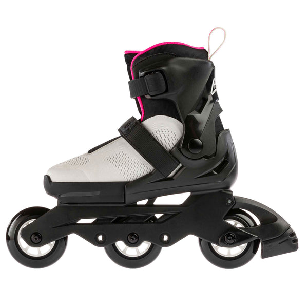Rollerblade Microblade Free 3WD Girls Junior Skates- Grey/Pink - Microbladejr FreeG Gypk