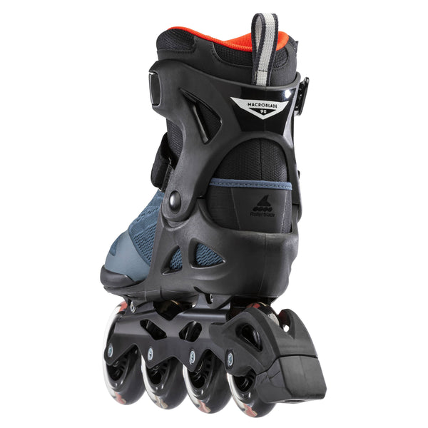 Rollerblade Macroblade 90 Inline Skates- Blue/Spicy Orange - Super Sale