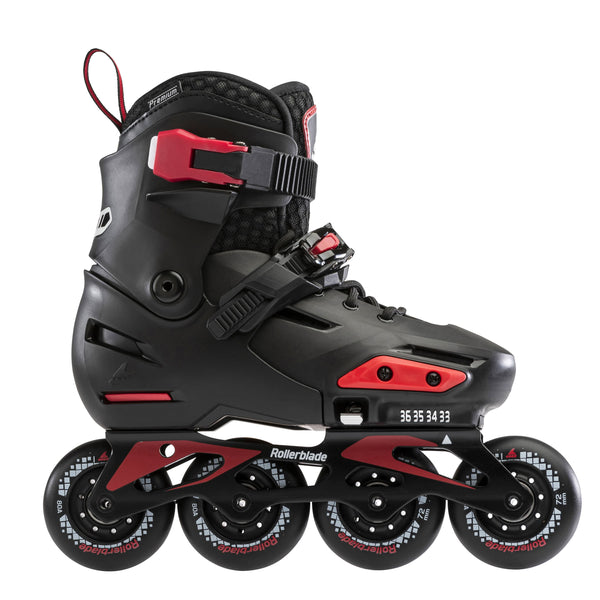Rollerblade Apex B Adjustable Inline Skates - Black/Red