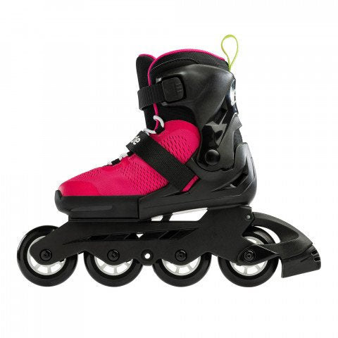 Rollerblade Microblade - Pink/Light Green - Adjustable Size Junior Skates - Sale