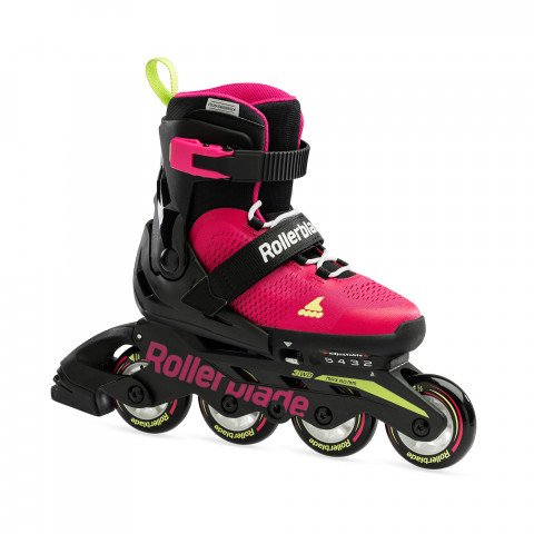 Rollerblade Microblade - Pink/Light Green - Adjustable Size Junior Skates - Sale