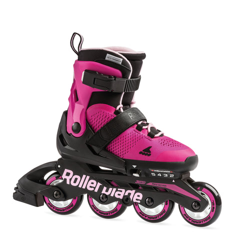 Rollerblade Microblade G Junior Skates- Pink/Bubble Gum - Microbladejr G Pink
