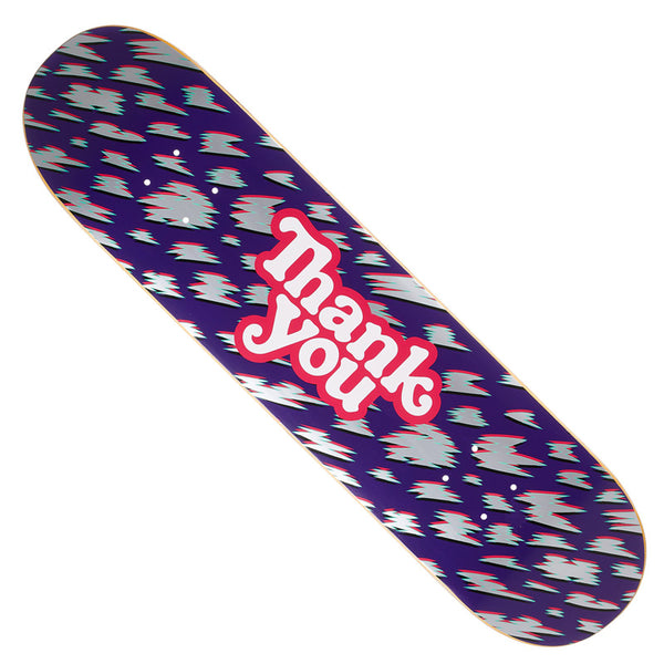 THANK YOU Skateboards Modern Logo Deck (Silver Foil) Multiple Sizes