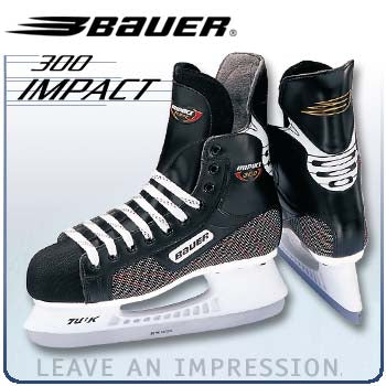 Bauer Impact 300 Youth Hockey Skates - Size 1 (used) - Sale