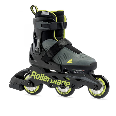 Rollerblade Microblade Free 3WD Junior Skates- Anthracite/Lime - Microbladejr Free Anli